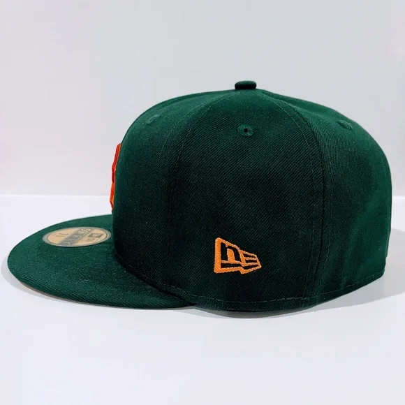 BOSTON RED SOX MLB GREEN AUTUMN COLLECTION Fitted Hat with World Series Patch. - Picture 3 of 10